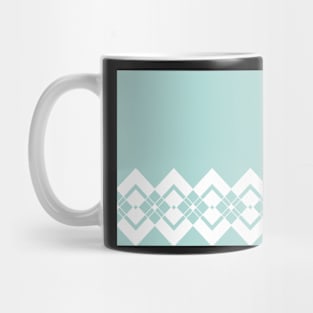 Geometric abstract - blue and white. Mug